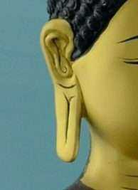 Elongated Ears of the buddha