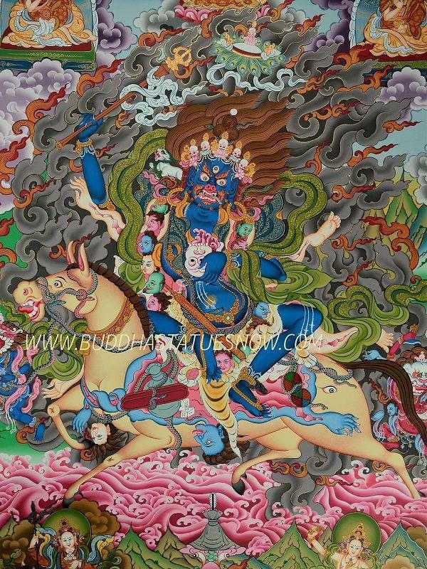 Palden Lhamo thangka painting